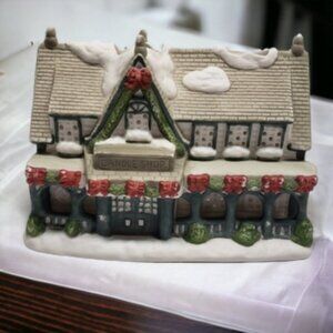 Partylite Glazed Ceramic Pottery  Candle Shop Tealight Candle House Holder